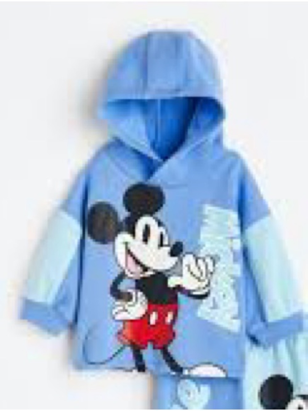 Blue Toddler Mickey Mouse hoodie size 12 months NWT